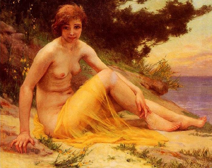 Guillaume Seignac Nude on the Beach